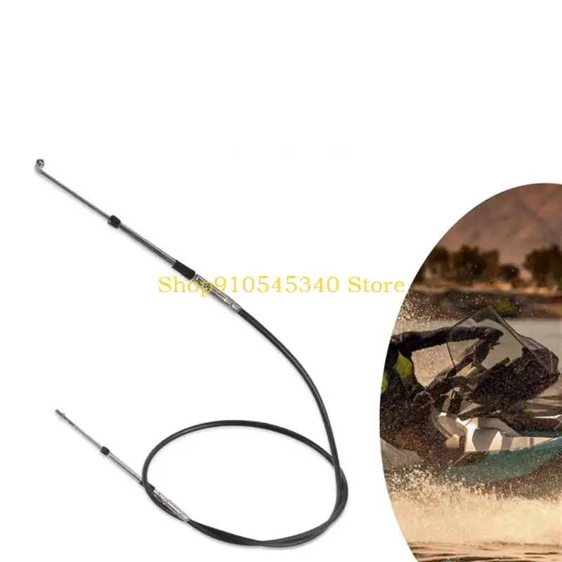 U2JA PWC Control Cable Replacement with Flexible Sheathed Construction, Metal Rods and End Connections for Water-Sports