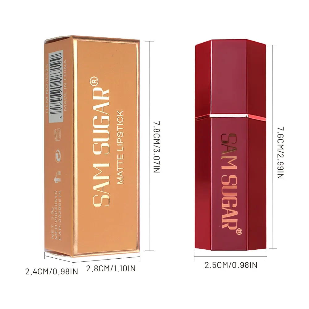 Rossetto a tubo con barra d'oro a 6 colori - Glitter perlescenti di diamanti per trucco labbra rosa a lunga durata non appiccicoso ad alta lucentezza