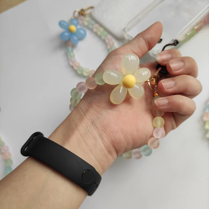 تقريبا 20 سم طويل عصري مطرز حزام المعصم حزام الهاتف المألوف الهاتف المحمول حزام معلق للهدايا أزياء الصيف