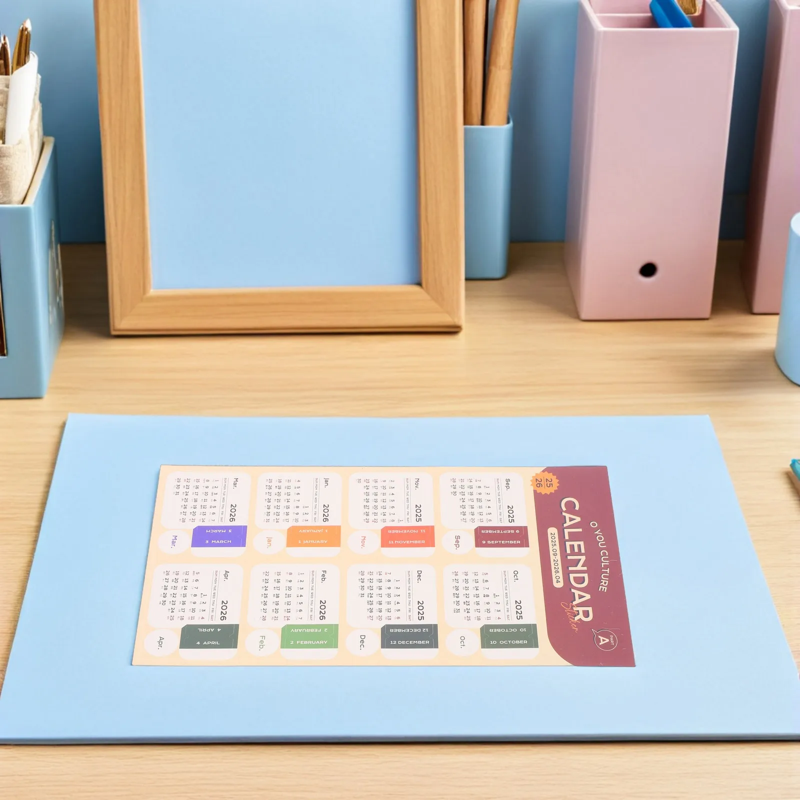 

2026 планировщик, наклейки на ежемесячные вкладки, клейкие вкладки календаря, яркие цвета, четкая читамость, полное покрытие на год