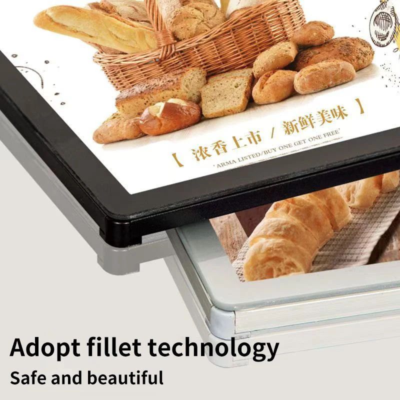 A3 A4 Rechargeable Led Light Advertising Super Thin Frame Board Display Inner Film Exchangable For Restaurant Cafe Beer Bar Shop