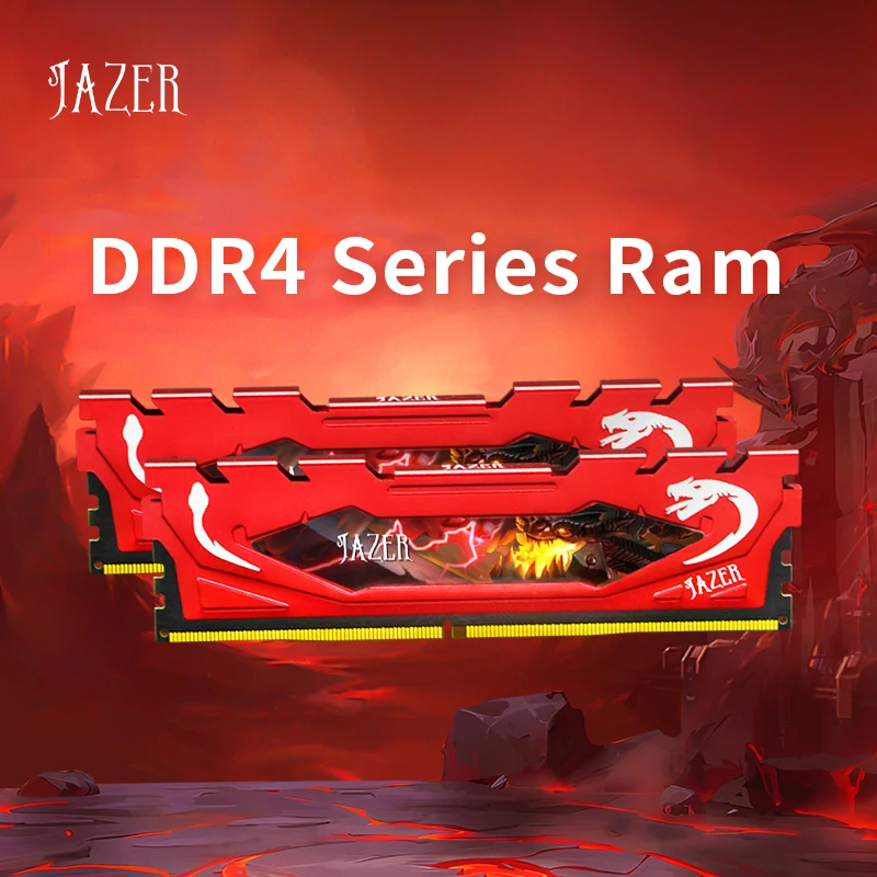 JAZER DDR4 Ram 16GB 8GB 32GB 3200MHz 3600MHz PC4 Desktop Gaming Memory Support Motherboard DDR4 Memory