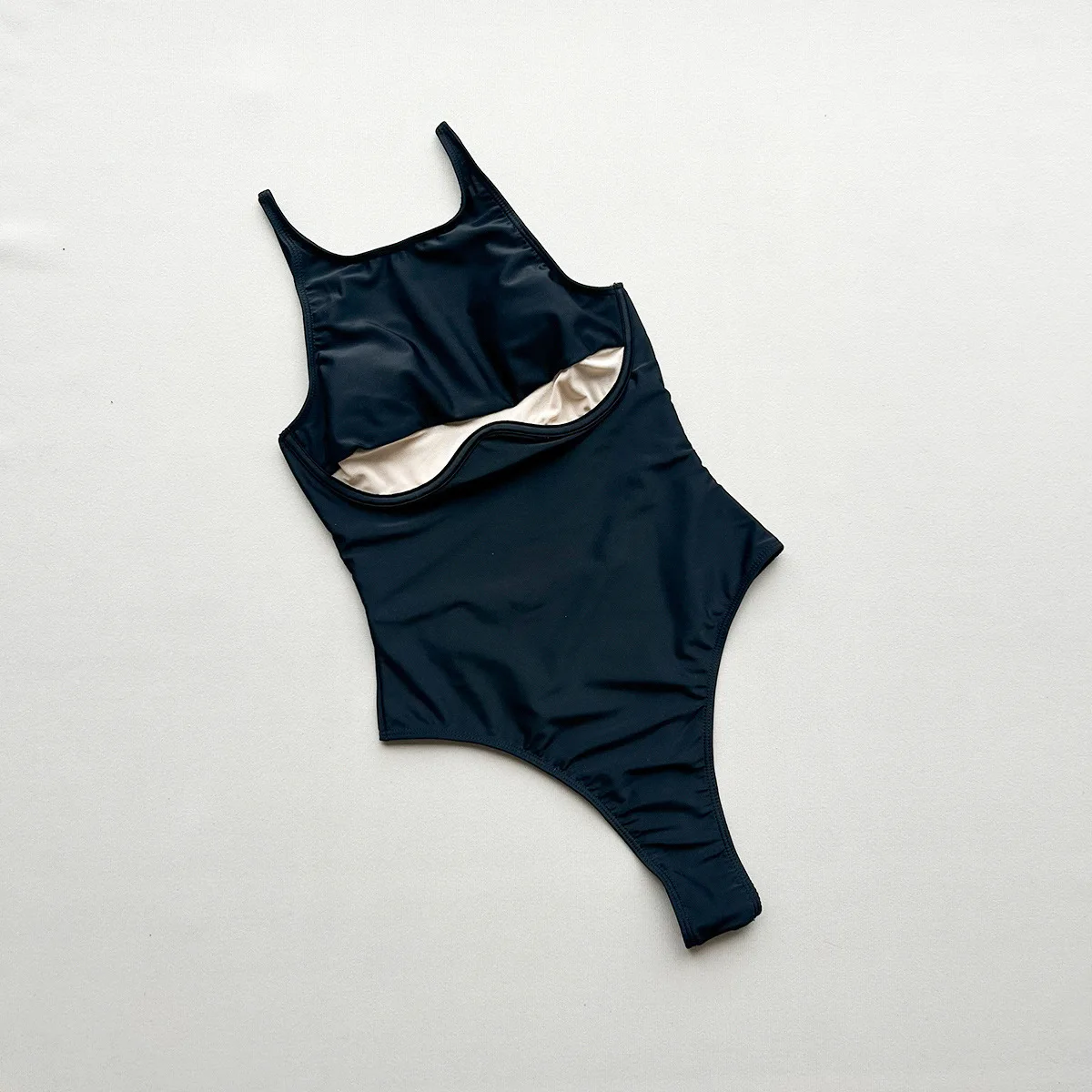 2026 New Sexy Underwire One Piece Swimsuit, Black Patchwork Women's Swimwear Backless Push Up Monokini Swimwear, Bathing Suit