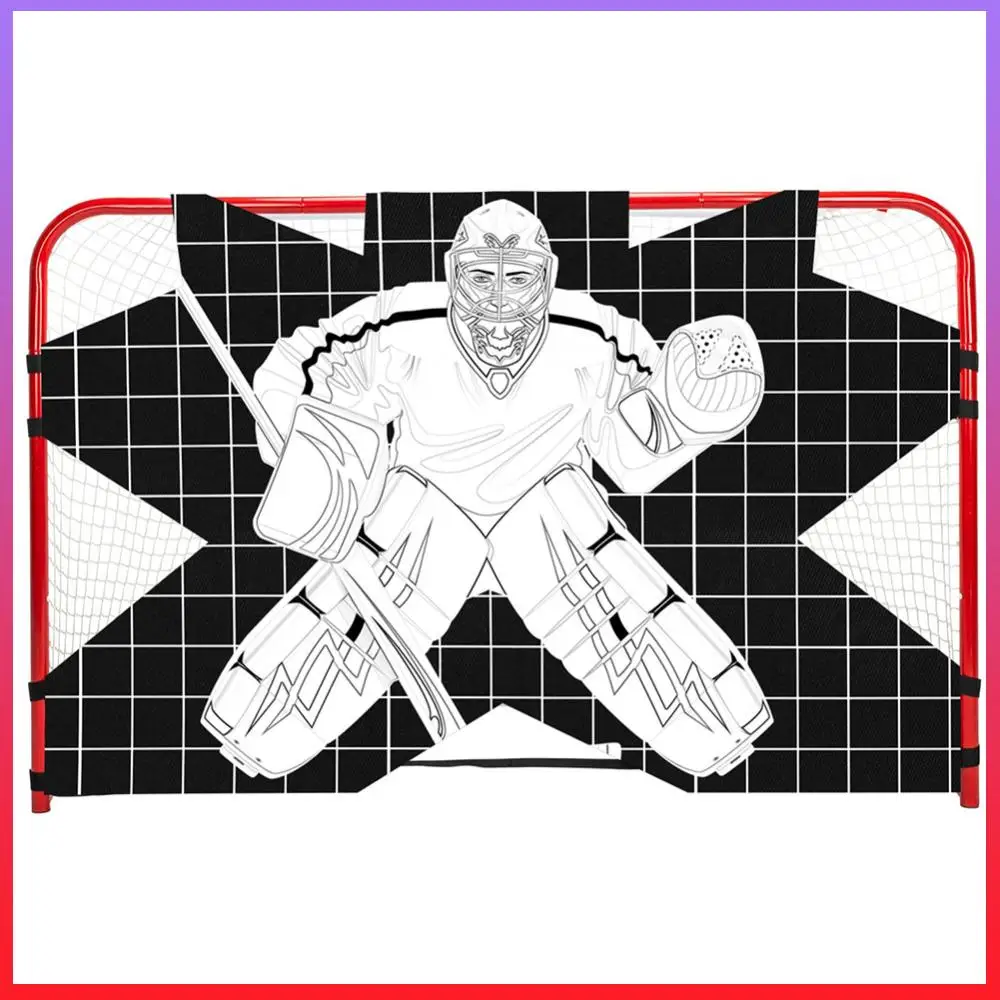 

Мишень для тренировок вратаря по хоккею, сетка для уличного хоккея, мишень для вратаря, тренировочная мишень для хоккея для всех уровней подготовки