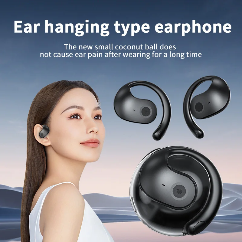 OWS Headphones Bone Conduction Earphone Open Ear Sports Bluetooth Headphones Wireless Earbuds With Noise Cancellation