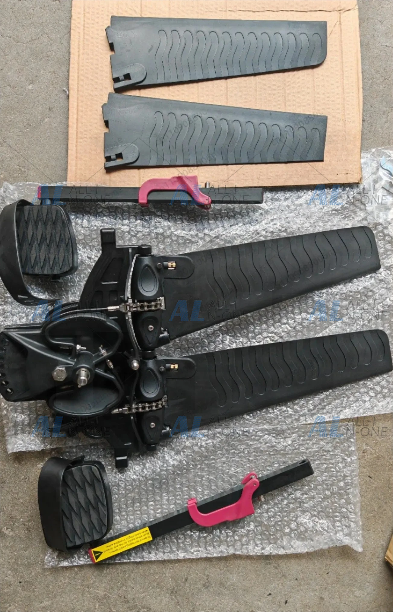 Fin pedal, penguin pedal, kayak pedal (plus a pair of fins)