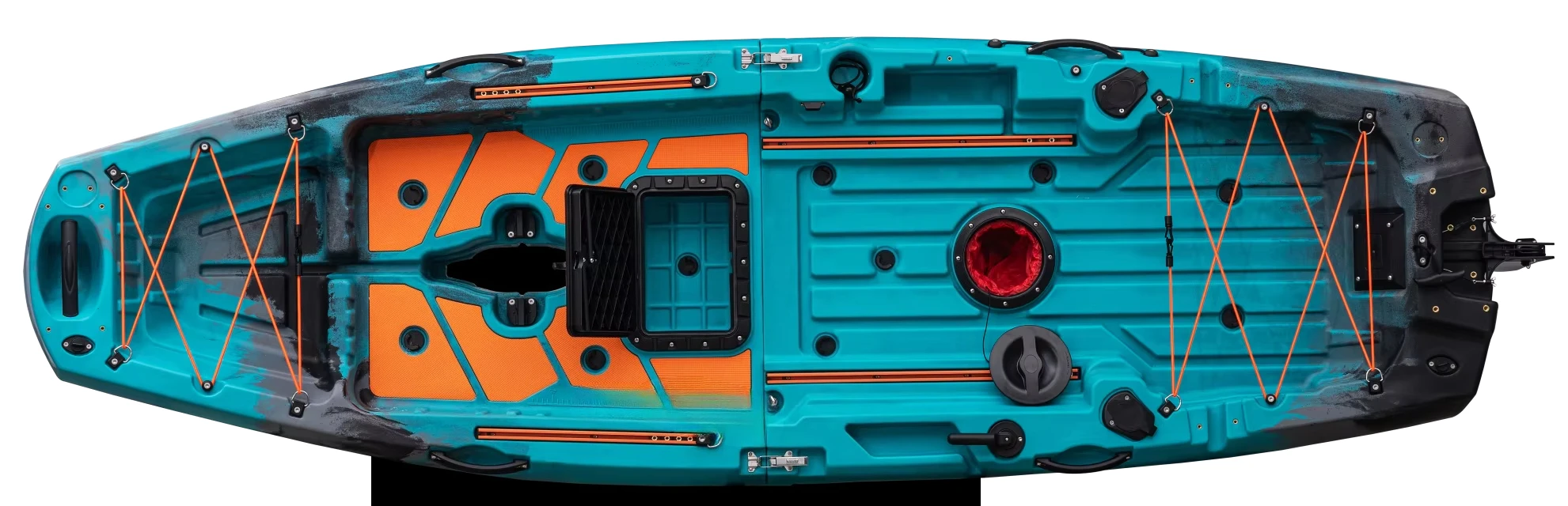 เรือคายัคพีวีซีแบบโมดูลาร์ 3 ที่นั่ง สำหรับ 2 คน กันน้ำ พร้อมใบพัดสำหรับตกปลา พายเรือ กีฬาทางน้ำ โต้คลื่น และล่องแก่ง