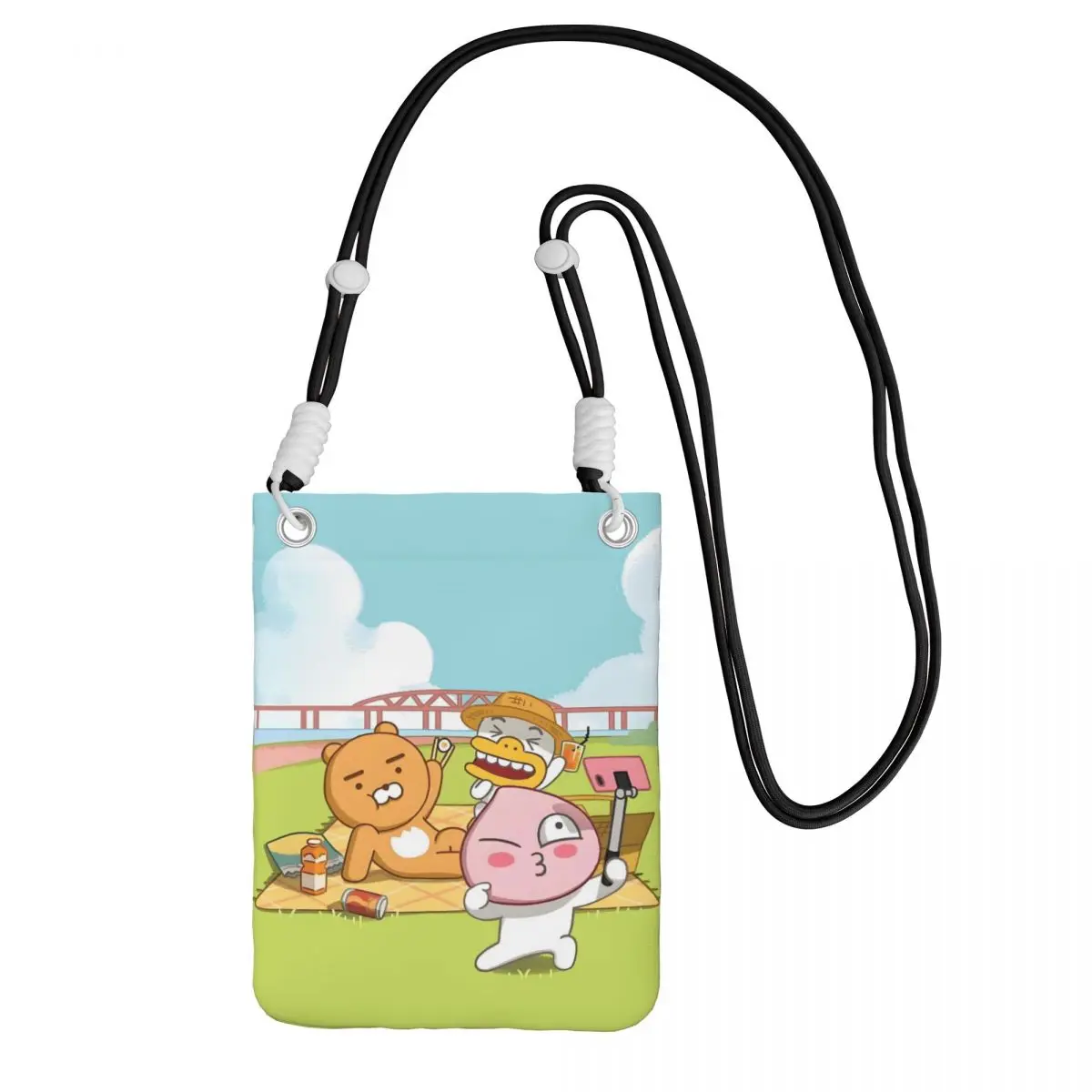 

Custom K-Kakaoed Mobile Phone Bag for Women Men Cool Cartoons Shoulder Crossbody Bag Card Bag Mini Shoulder Purse Wallet