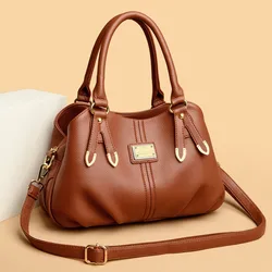 Genuine Brand 3 Layers High Quality Designer Soft Leather Ladies Tote Shoulder Crossbody Bags Women Bags Luxury Handbag Sac 2024