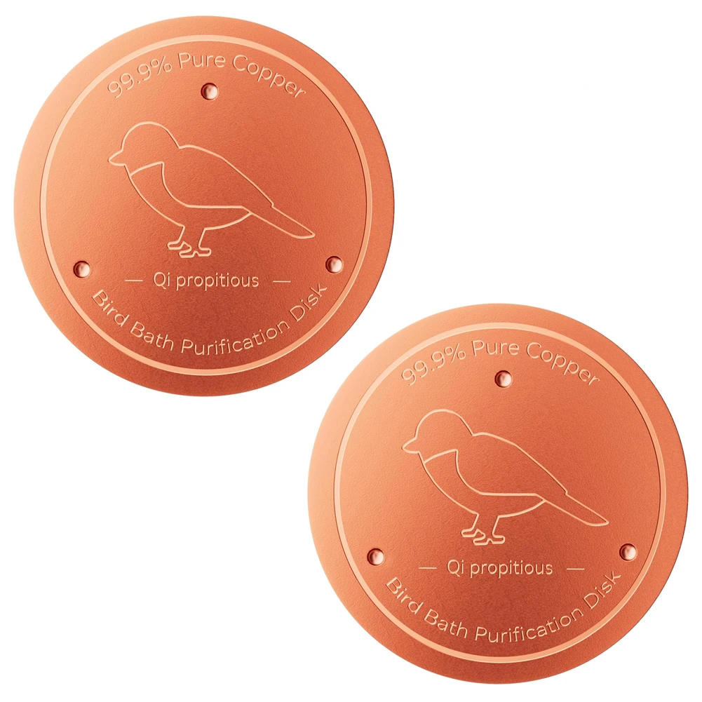 2/3 Stuks Koperen Vogelbad Zuiveringsschijf Tuin Outdoor Feeder Lade Cleaner Vogelbad Fontein Visvijver Gazon