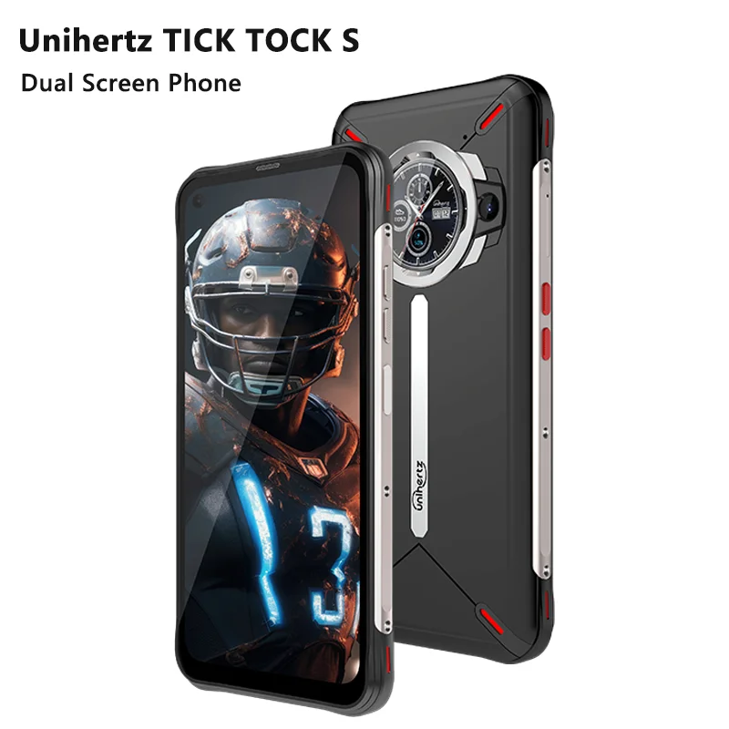 

Unihertz Ticktock-S Slim Rugged 5G Smartphone 8GB 256GB Cell Phone 5200mAh Dual Screen Mobile Phone 64MP Camera Dimensity 700