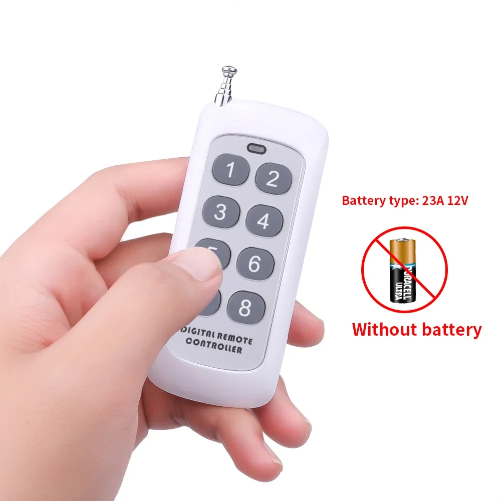 433MHz Remote Control Learning Code 1527 1000m Long Range Wireless Controller Transmitter for Water Pump Tubular Motor Lamp view 6