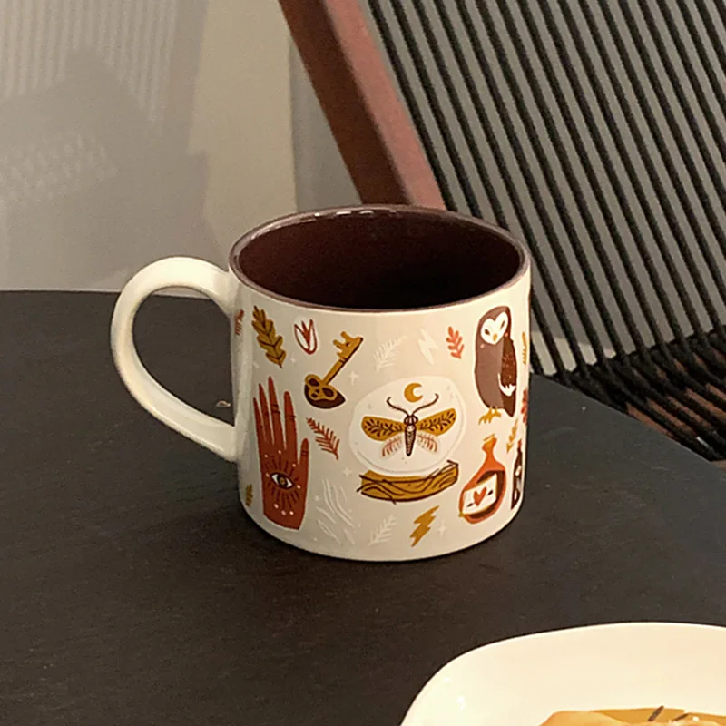 INS Creative Cartoon Home Breakfast Cup tazza da donna di grande capacità tazza da ufficio in ceramica di alta bellezza