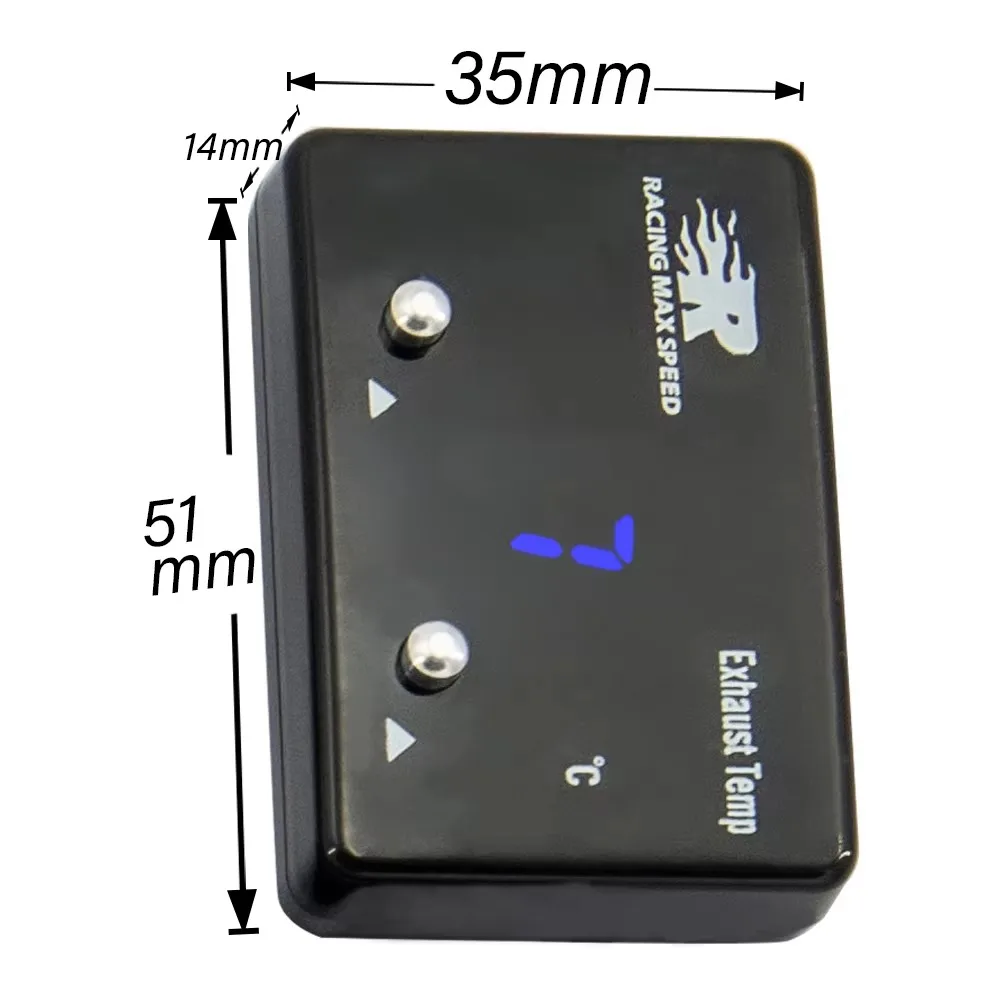 مقياس درجة حرارة عادم السيارة مقياس غاز العادم الرقمي مع مستشعر EXT مقياس الحرارة توربو لـ 4WD Hilux Patrol EGT #6