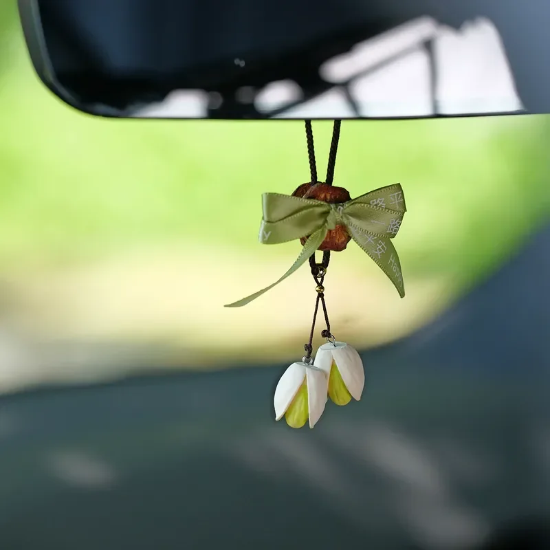 Pistachio Car Hanging High End Aromatherapy Perfume Rearview Mirror Decoration Pendant Gift 2026 New