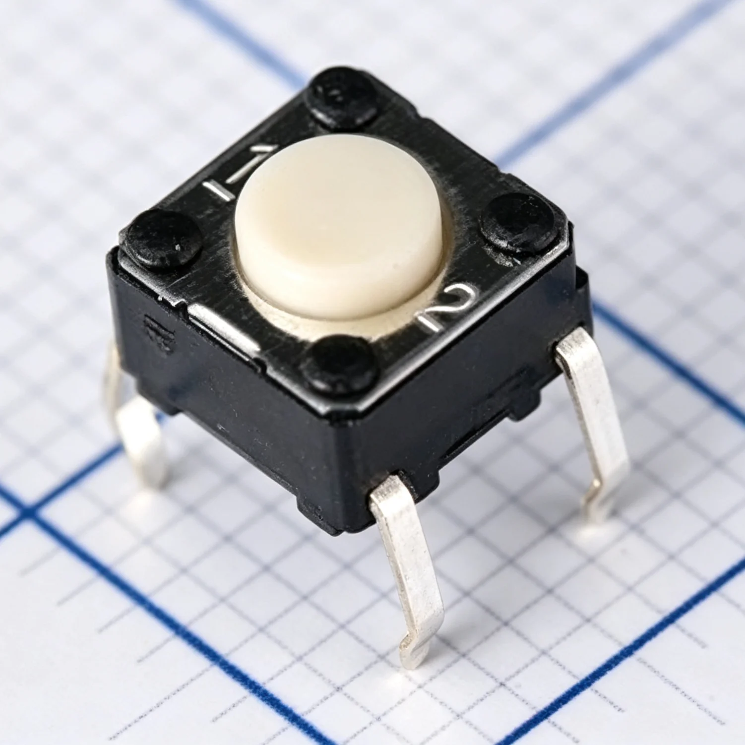 20PCS B3F-1000 lvory 6x6x4.3mm 0.98N 100gf PC 4pin white SPST-NO 6*6*4.3mm NEW Original Genuine Round Button Tactile Switch B3F