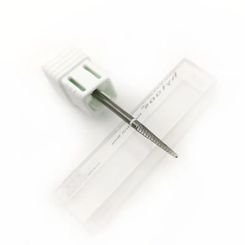 Hytoosカーバイドキューティクルクリーンネイルビットコーンネイルドリルビット電気研削バリマニキュアドリルネイルアクセサリーツール