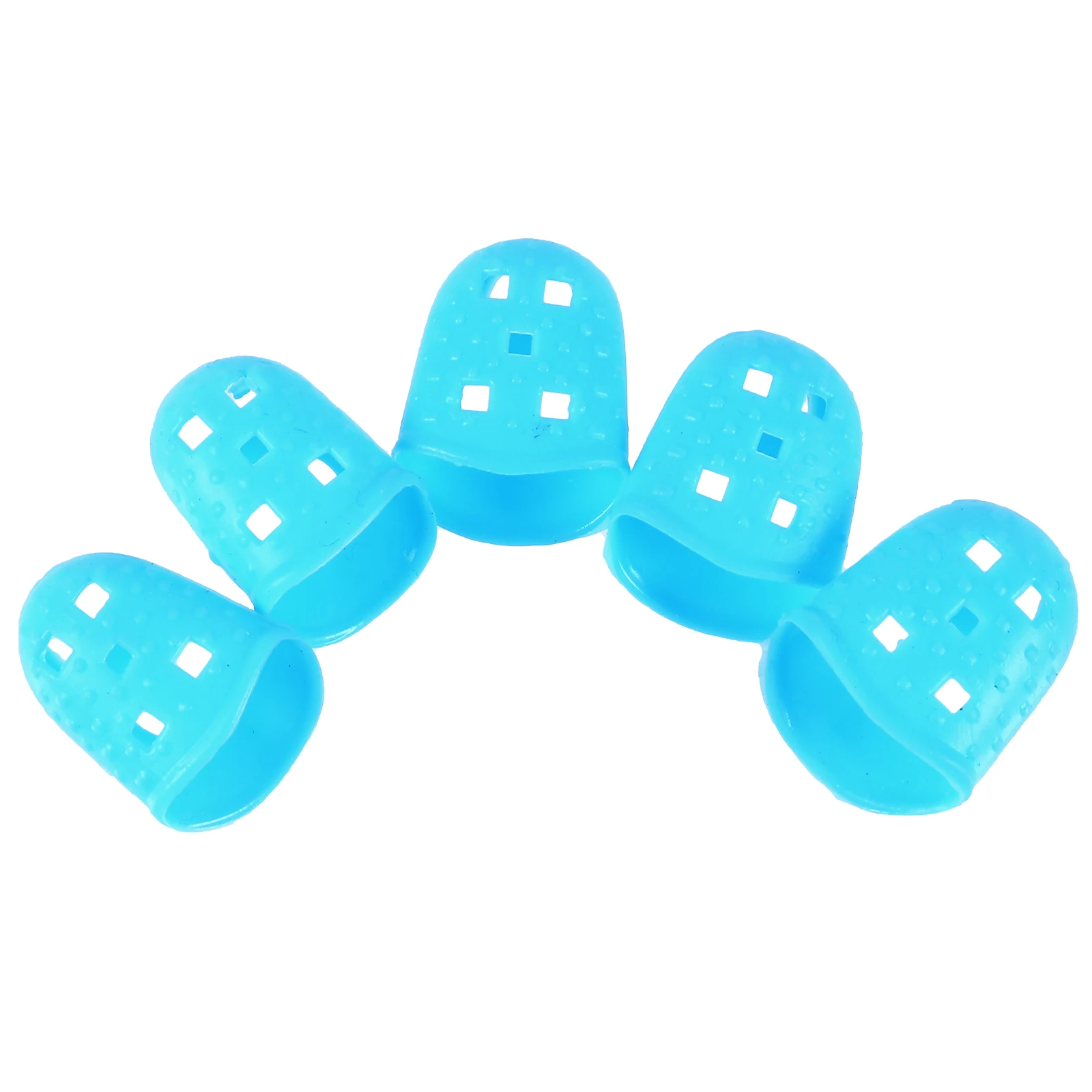 

25pcs Finger Protector Lightweight Guitar Fingertip Covers Caps Guard Silicone Breathable Musical Instruments Thumb Piano Harp