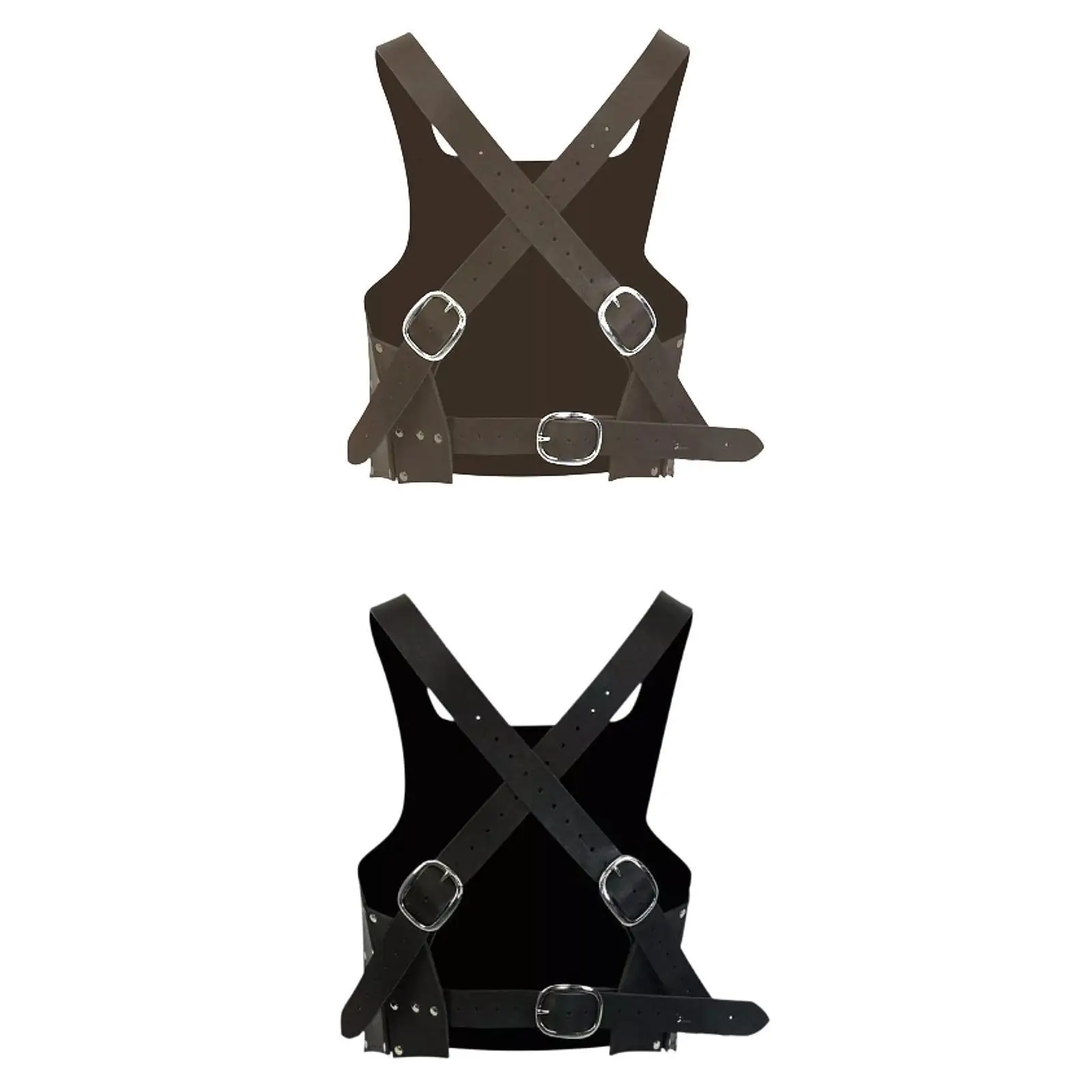 중세풍 가슴 갑옷 경량 PU 가죽 조끼 휴일 테마 이벤트용