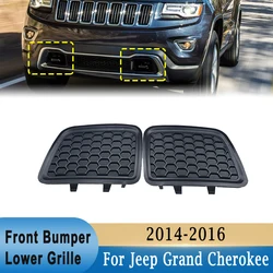 1 Pair Front Bumper Lower Grille Tow Insert Bezel For Jeep Grand Cherokee 2014-2016 Replacement Front Bumper Grille 68143099AC