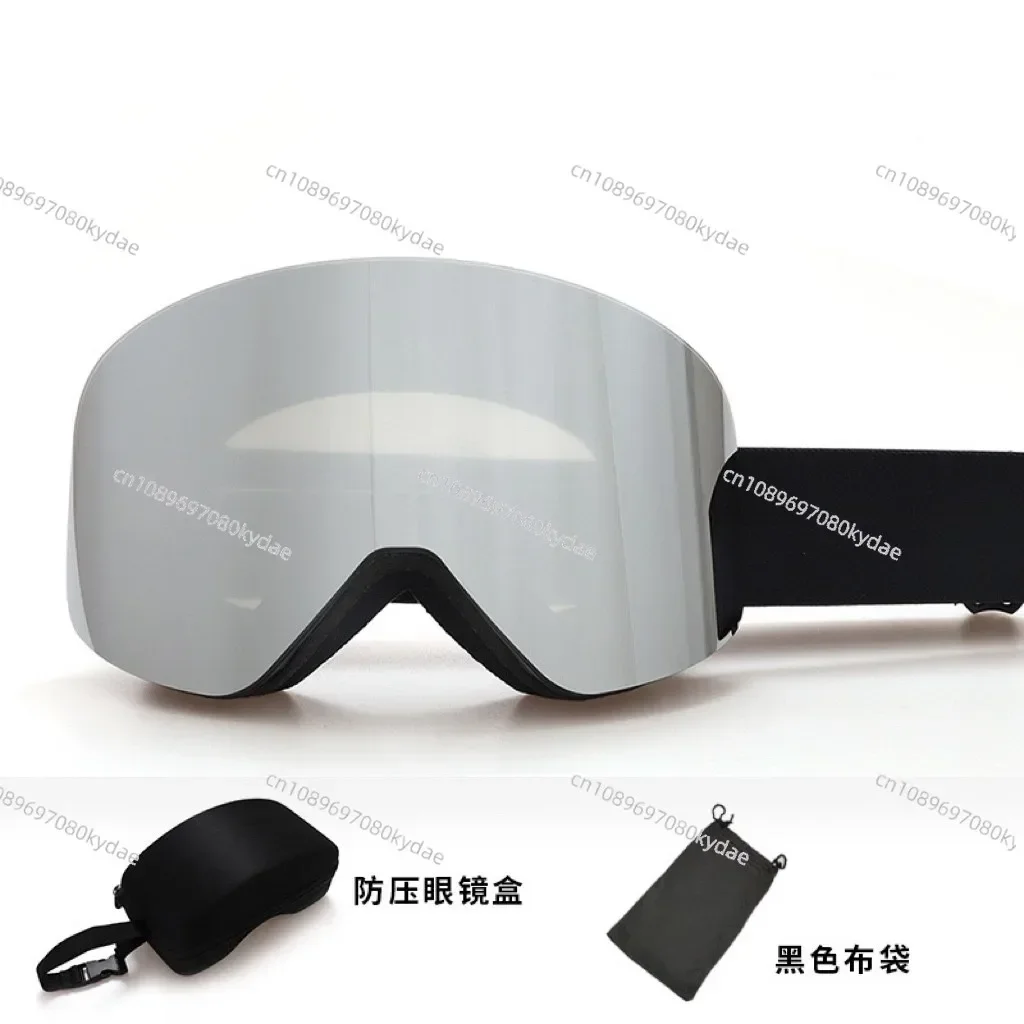 

Двухслойные противотуманные лыжные очки, магнитные снежные очки, очки можно застряжать для близорукости и альпинизма с защитой от снега
