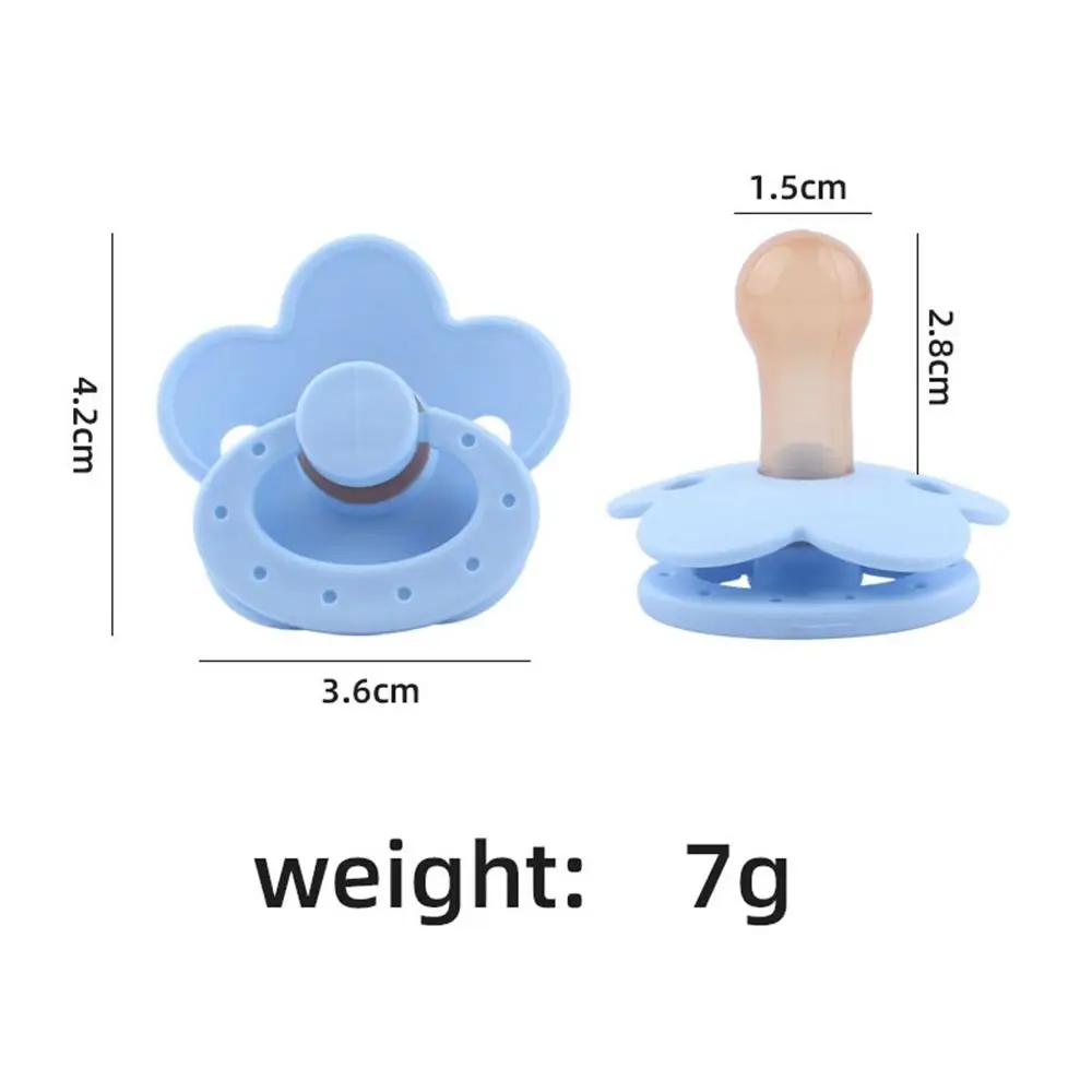 Chupeta de bebê em formato de flor, brinquedo de silicone para crianças, chupeta de grau alimentício sem bpa, chupeta para bebês recém-nascidos