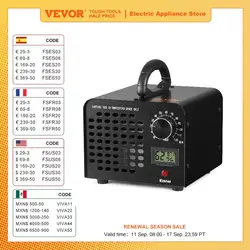 VEVOR Ozone Generator 12000 36000 24000mg/h Ozone Machine Odor Remover High Capacity Commercial/Industrial Ozone Generator  Home