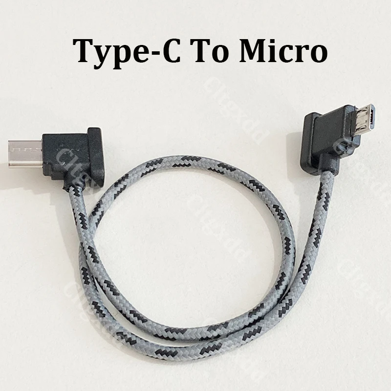 30 cm langes, geflochtenes Nylon-Kabel mit Fernbedienung, Typ-C-Adapterkabel, kompatibel mit Mavic3 AIR2 AIR2S MINI2, Datenkabel für Telefon und Tablet – Detail 11
