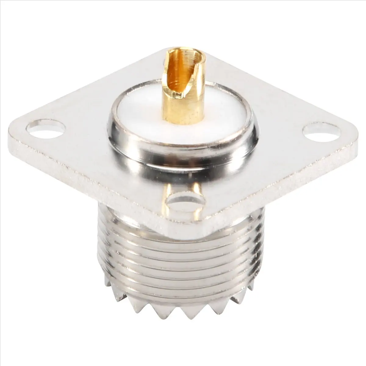 TCE UHF SO-239 Female Jack Square Shape Solder Cup Coax Connector for Ham Radio
