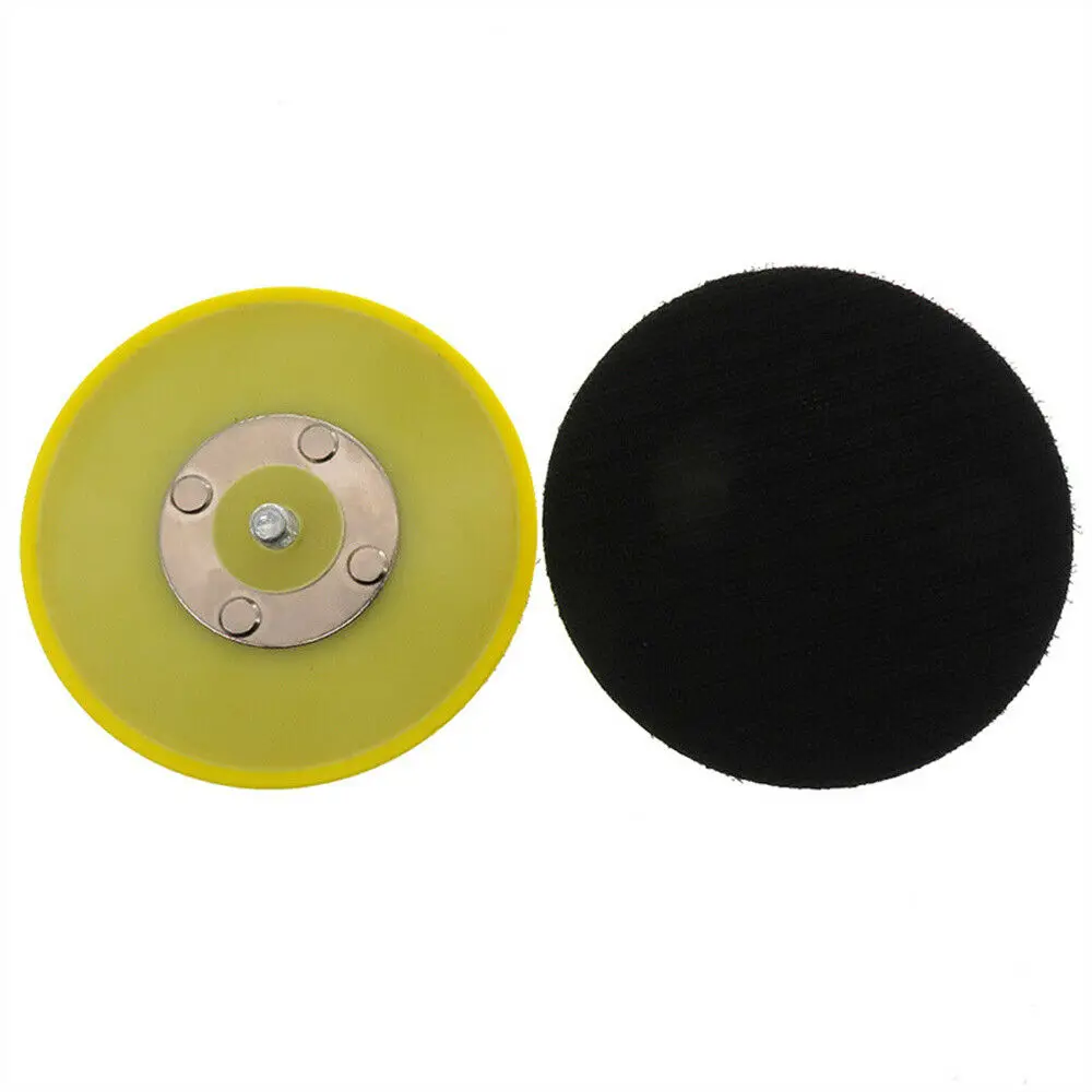 4 "นิ้ว100 Hook & Loop Sanding ขัด Backing Pad กับ M8สำหรับ Air Sander Abrasive Disc กระดาษทราย Buffing Pads