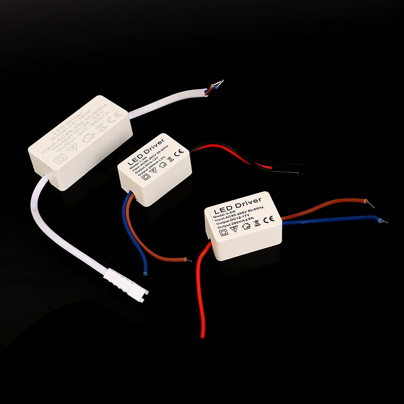1PC 1-3W 3-5W 4-7W 8-12W12-18W 18-24W LED Driver Light Transformer corrente costante adattatore di alimentazione striscia lampada LED Driver Power