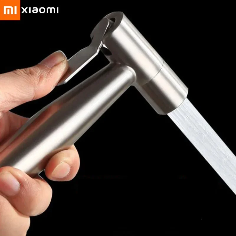 

Xiaomi Sprayer Gun High Pressure Spray Gun Stainless Steel Hand Bidet Faucet Bathroom Hand Sprayer Shower Head Booster Faucet