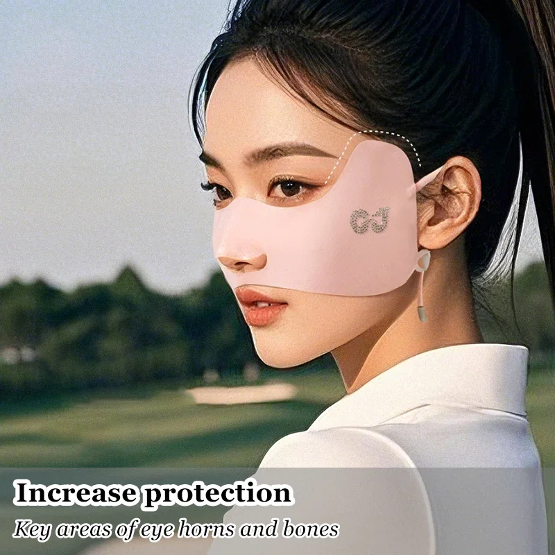 Sommer Eis Gesichtsmaske atmungsaktiv und Sonnenschutz Gesichtsmaske Schal Augenmaske UV-Schutz Augen Gesichtsmaske Fahrrad Laufen