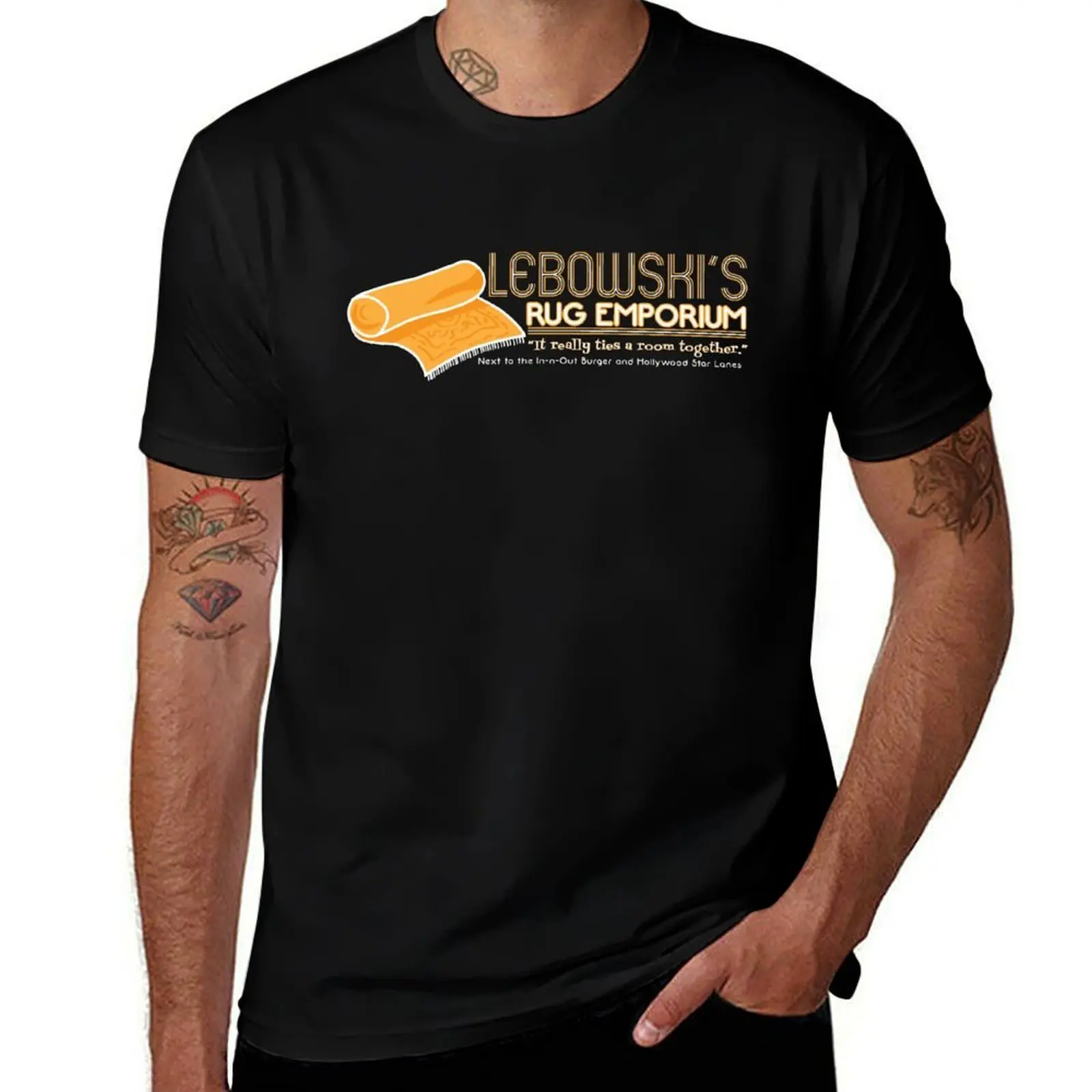 Emporium Rug Lebowski's T-Shirt Casual All Match Short Sleeve T-Shirt