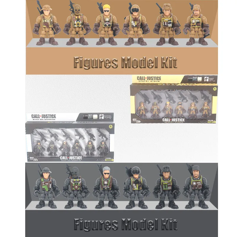 

New military simulation model with movable joints, soldier with weapons, doll model, children's toys, Christmas gifts