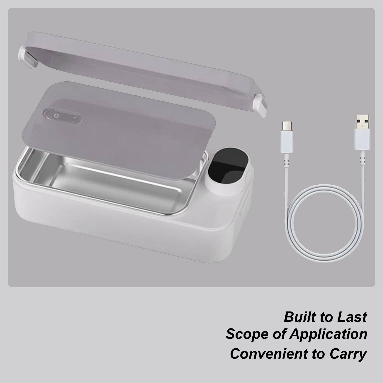 

Heated Lunch Box Rechargeable Portable Warmer Portable Electric Lunch Box with Stainless Steel Container for Kids Boys Girls