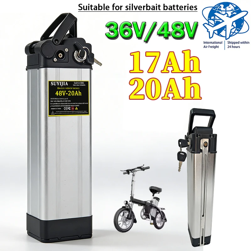 

Suitable for Silverbait battery 36V/48V 17Ah/20Ah 18650 high capacity lithium ion battery cell