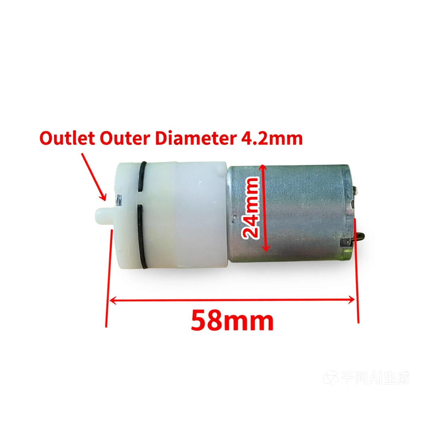 370 Micro Air Pump DC3.7V DC 1.5V‑3.7V Air Pressure Up To 120kpa Oxygen Aeration Pump