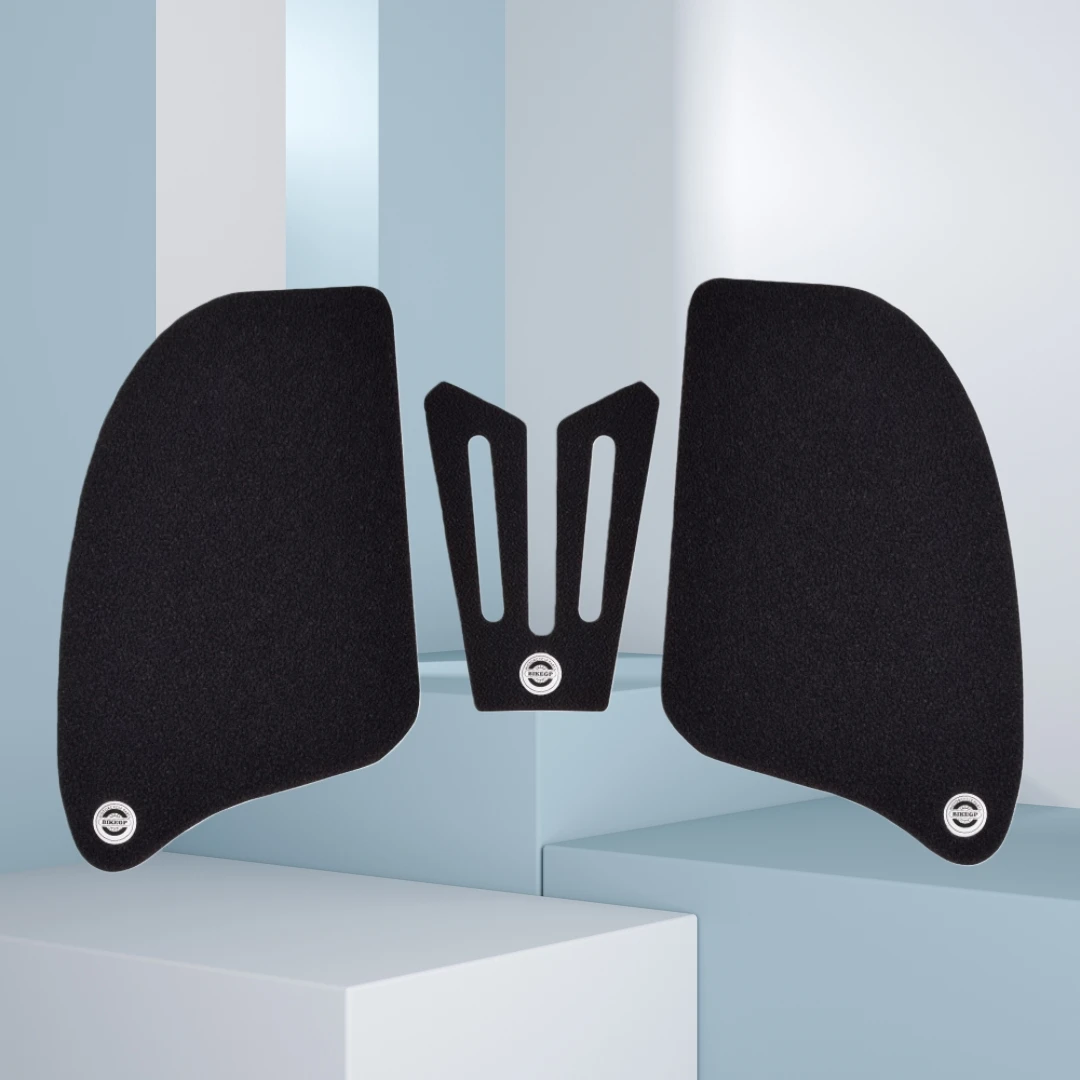 

black for CFMOTO Guobin 650TRG modified motorcycle fuel tank stickers, non-slip wear-resistant fish bone stickers