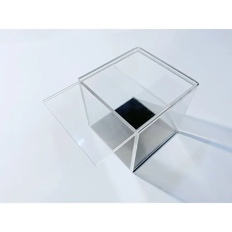 Clear Illusion Box By J.C Magic Visual Transparent Box Magic Tricks Empty Box Appearing Any Small Objects Close up Magic Props