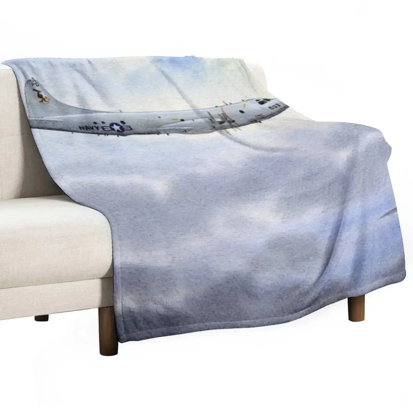 

P-3 Orion Aircraft Throw Blanket Polar Decorative Sofa Blankets For Baby Blankets