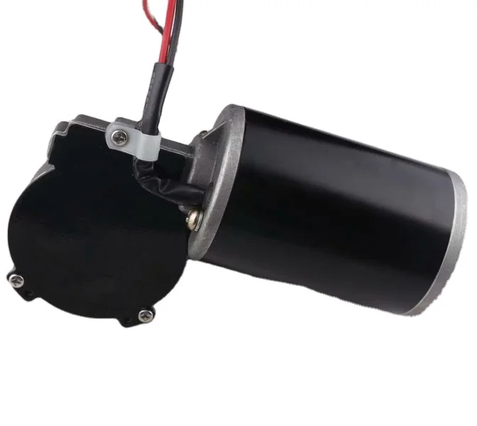 12V 24V 80W 150W 200W 220W 100rpm 150rpm 180rpm 63mm DC Worm Gear Motor