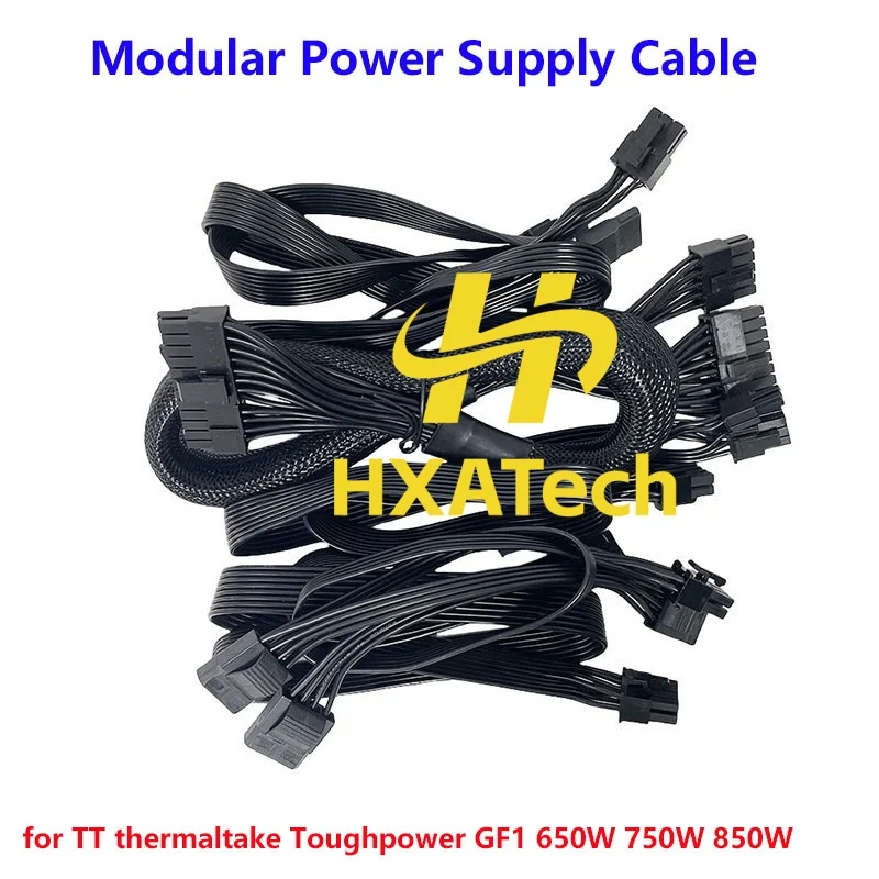 �y�Z�[�����zHXATech PCIe �f���A�� 8�s�� CPU 8p(4+4) IDE 4�s�� SATA �d���P�[�u�� (Thermaltake Modular PSU TT Toughpower GF1 650W 750W 850W�Ή�)