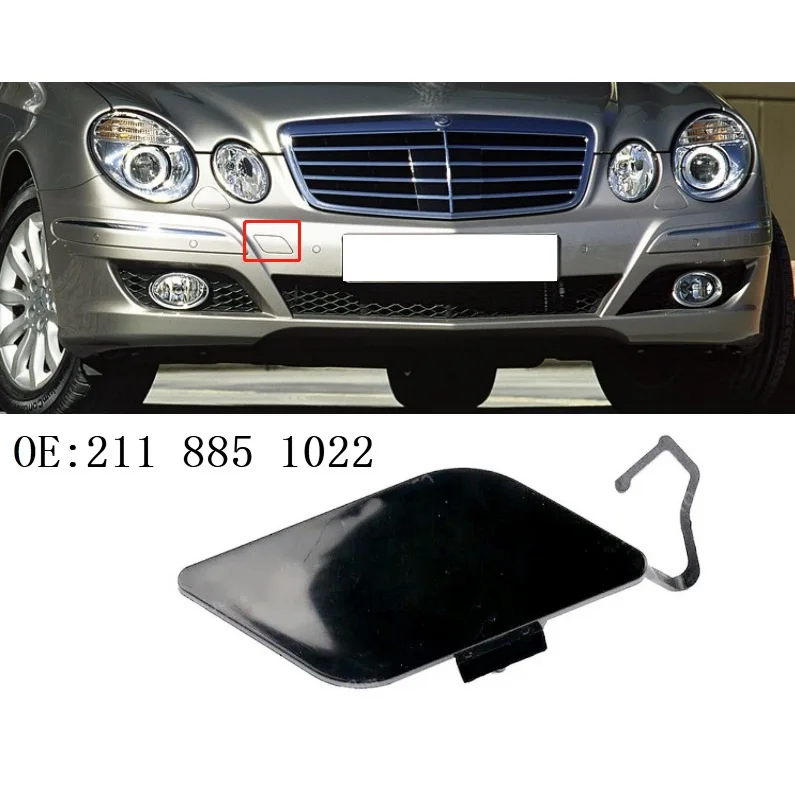 Front bumper trailer hitch cover towing cover For Mercedes Benz E-Class W211 OEM 211 885 1022