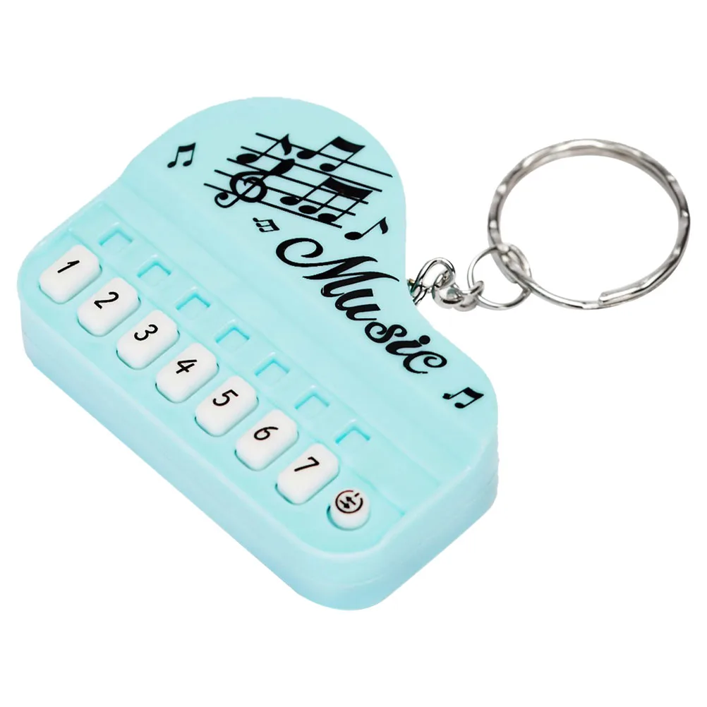 Piano Keyboard Keychain 1Pc Mini Electronic Musical Instrument Key Ring Portable Decorative Bag Pendant For Backpacks