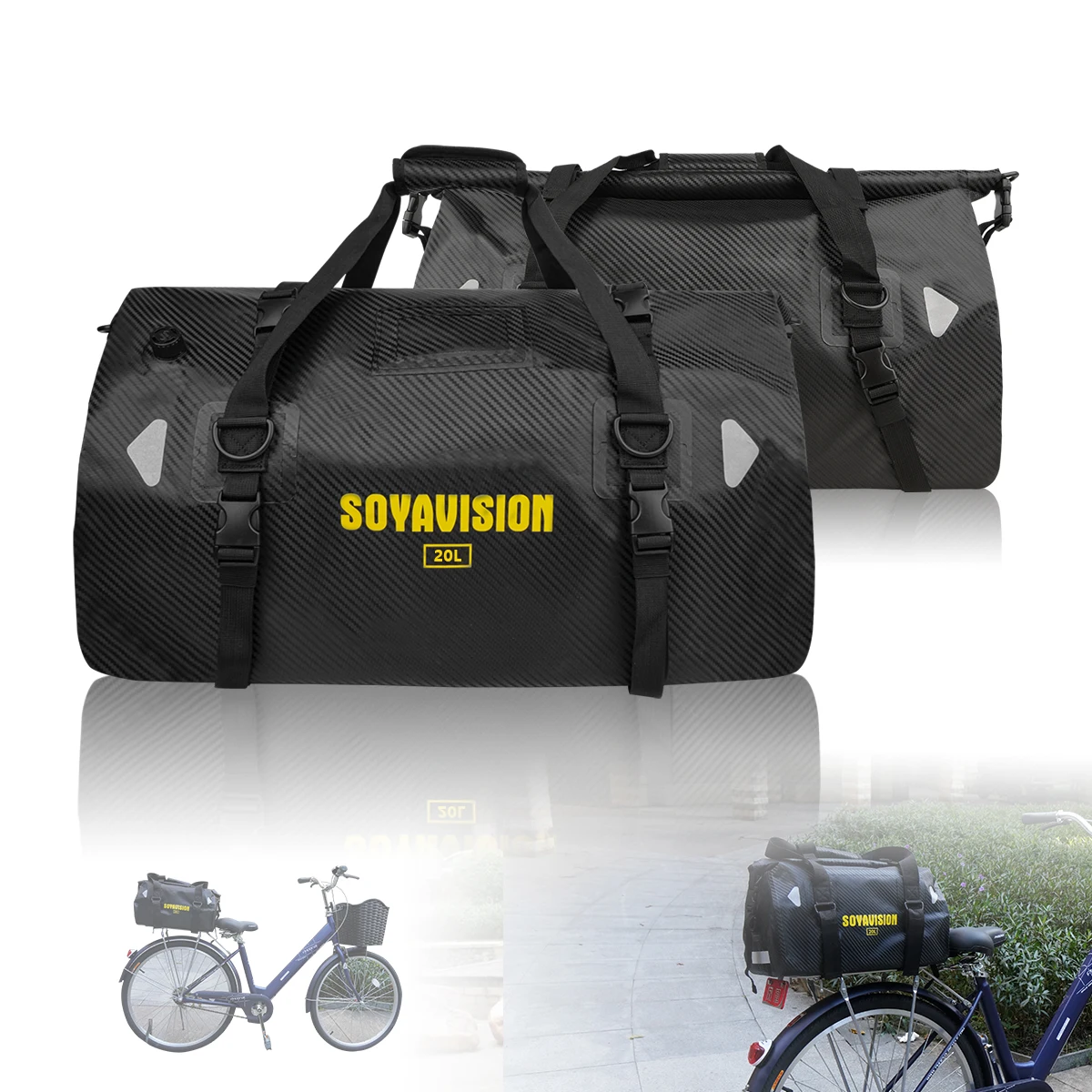 Cycling Bicycle Bike Rear Seat - مراجعة Panniers Waterproof Rear وسعره