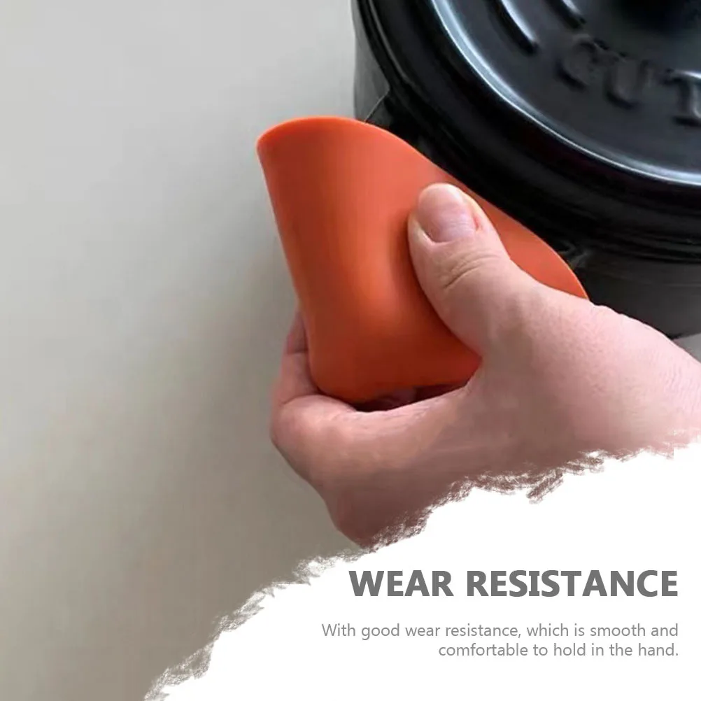 

1 пара теплоизоляционных чехлов с ручкой для кастрюли, нескользящие силиконовые чехлы для ушей, кухонные инструменты, защита от ожогов, кухонные инструменты