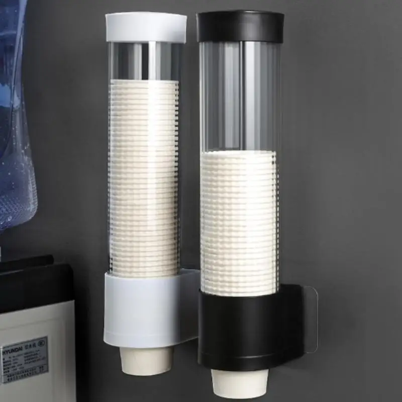 

Disposable Cup Extractor Wall Mounting Disposable Paper Cup Dispenser Plastic Cup Holder Dispenser Automatically Drops Cup