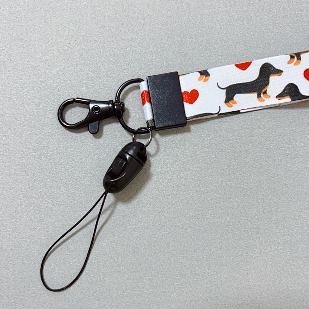 Dachshund Dog Men’s Lanyard Dog Print ID Badge Holder Lanyard for Keys Chain Cool for Boys