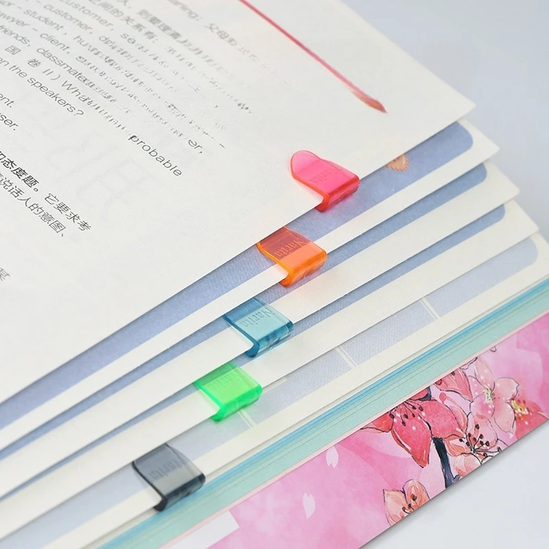 20pcs/box Color Creative Cute Paper Clips, Multifunctional File Clips